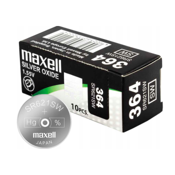 Bateria srebrowa Maxell SR621SW 364 1,55V- 1 sztuka